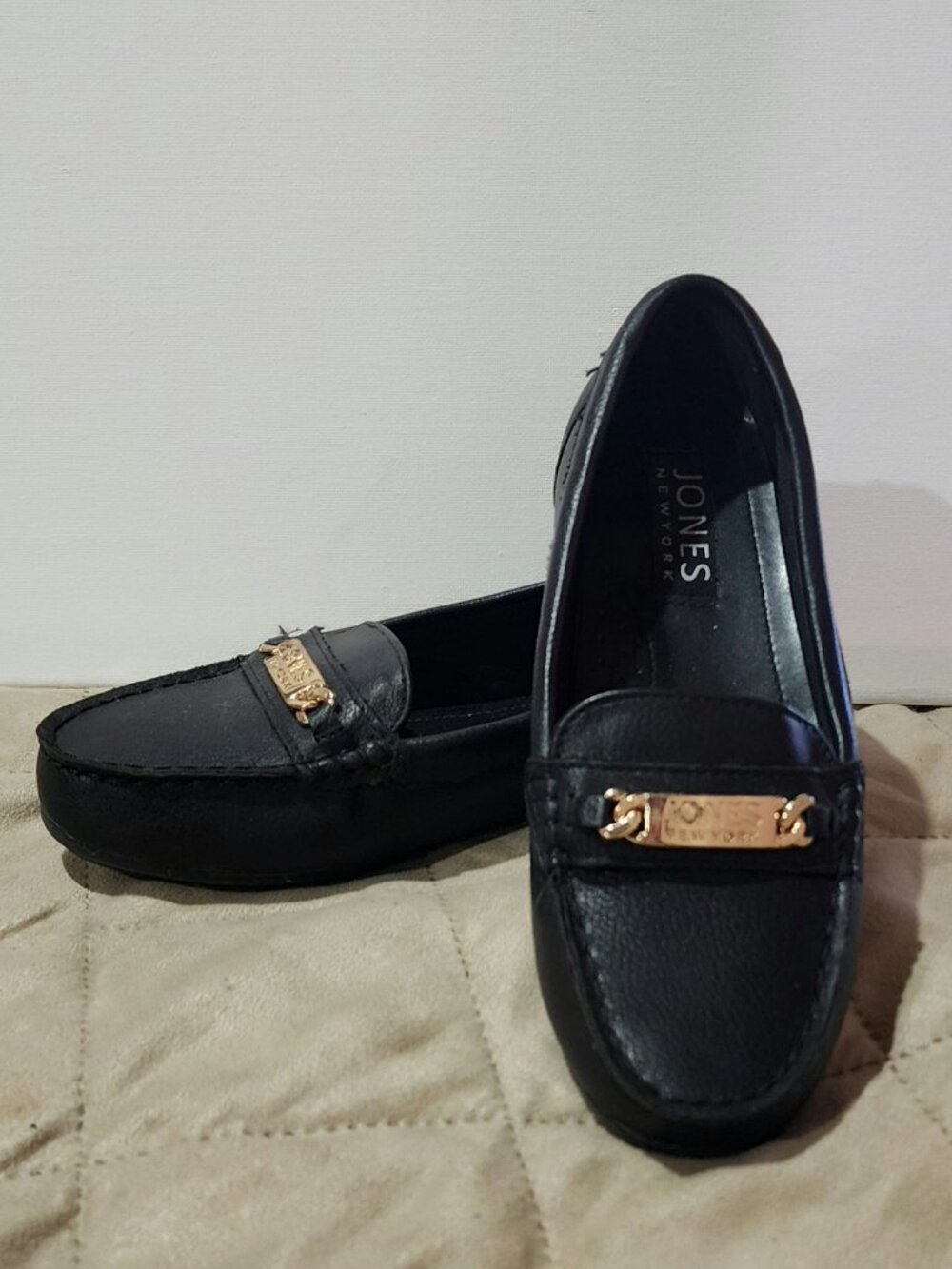 Black Loafers w/ Gold Details